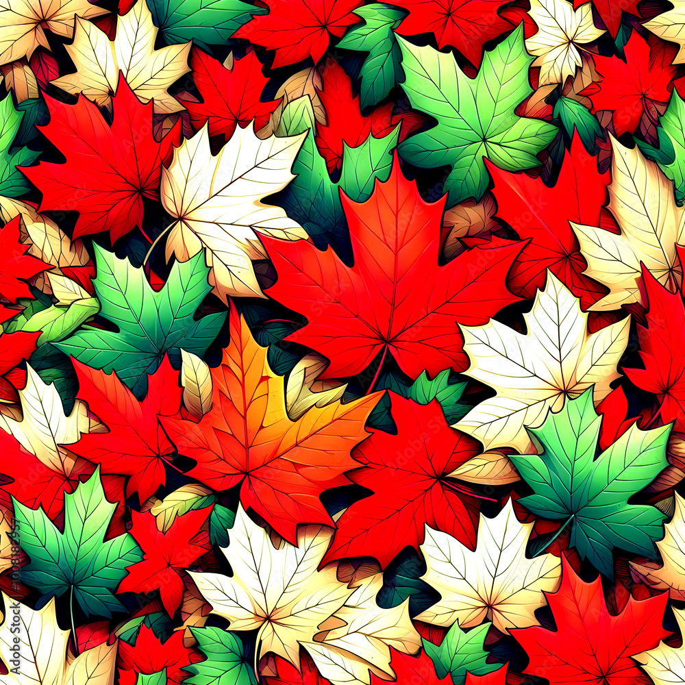 maple leaves pattern maple leaves pattern