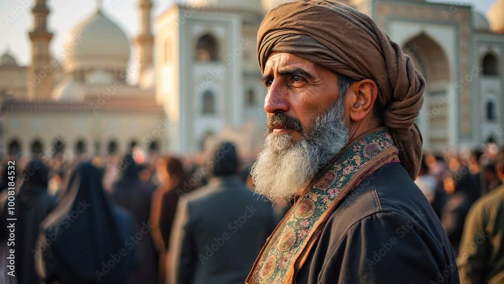 Fototapeta premium Muslim man from arab