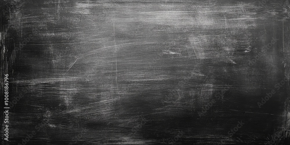 An closeup of a soiled, black chalkboard.