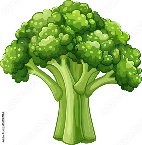 Fresh broccoli florets