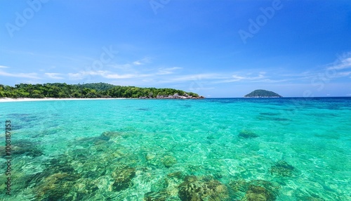 Ocean Surface in Tropical Island