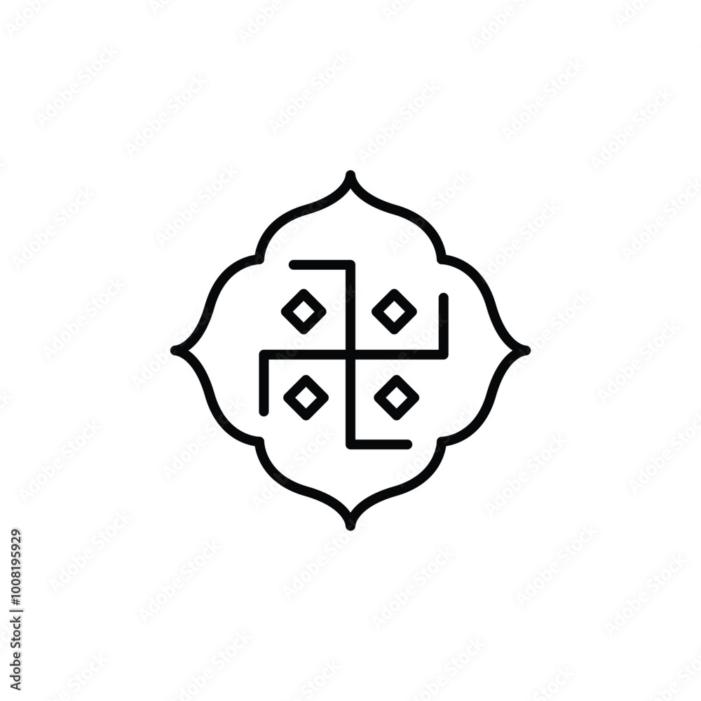 Auspicious symbol icon. Simple auspicious symbol icon for social media, app, and web design. Vector illustration Auspicious symbol icon. Simple auspicious symbol icon for social media, app, and web design. Vector illustration