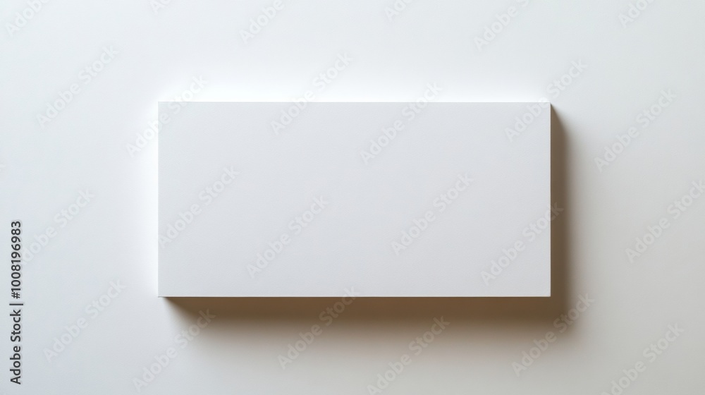Rectangular white paper on white background Rectangular white paper on white background
