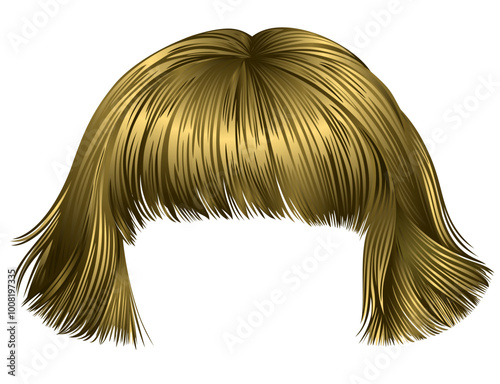 trendy hairs blond 
light colors .
 kare fringe . beauty fashion