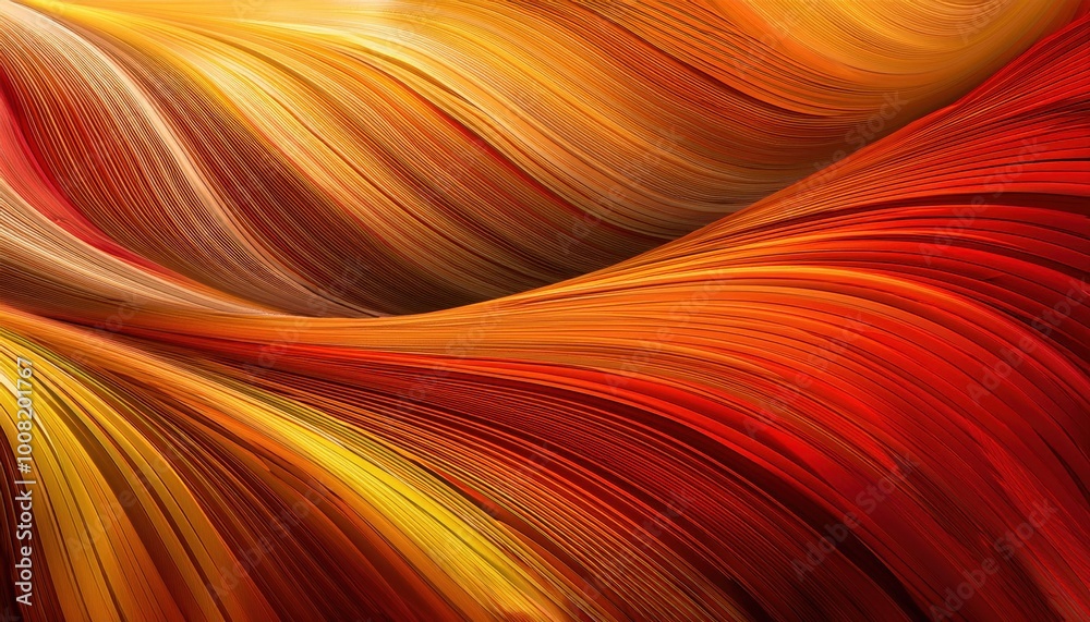 Vibrant Abstract Swirls of Fiery Reds and Oranges Flowing in Dynamic Curves, Representing Energy, Movement, and Heat in a Striking, Fluid Design Vibrant Abstract Swirls of Fiery Reds and Oranges Flowing in Dynamic Curves, Representing Energy, Movement, and Heat in a Striking, Fluid Design