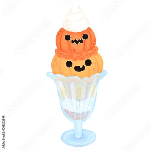 halloween pumpkin ice cream