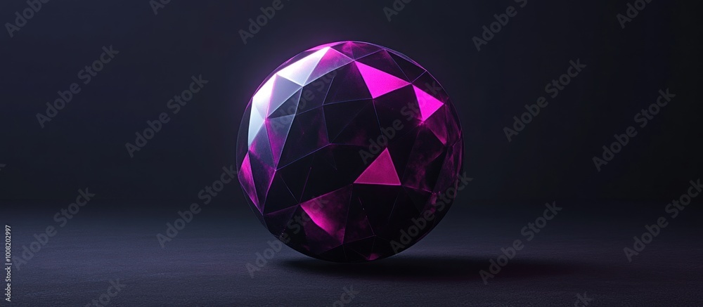 Abstract Sphere in Pink and Black Abstract Sphere in Pink and Black