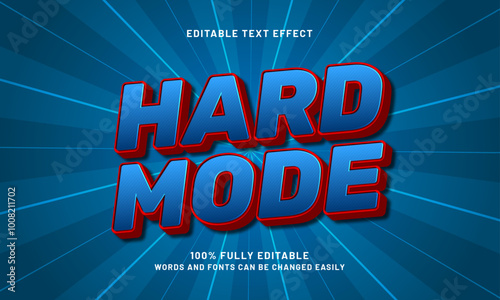 hard mode editable text effects with a happy and game theme