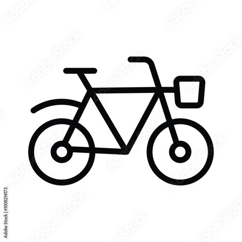 A traditional bicycle for personal transport and exercise