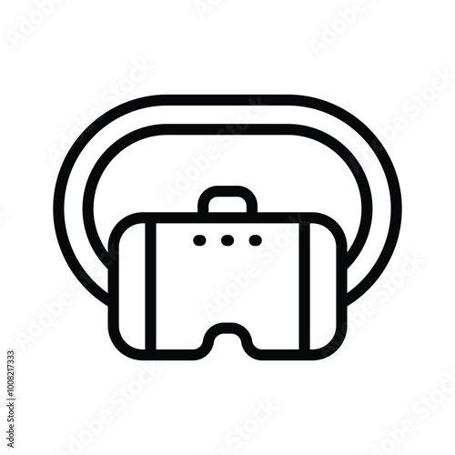 An amazing icon of vr goggles, ready to use vector