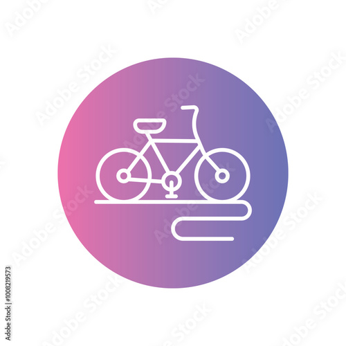 Bicycle icon vector stock illustration