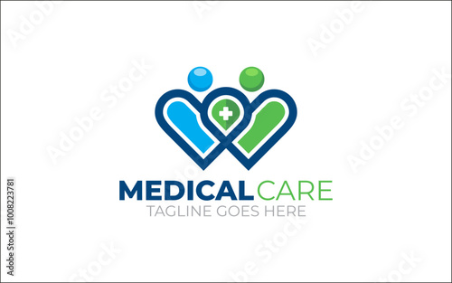 Illustration graphic vector of health and medical care logo design template