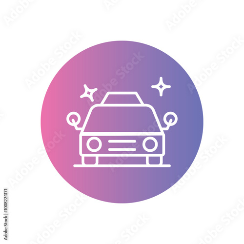 Taxi icon vector stock illustration