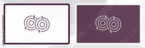 bale outline icon. Linear vector from farming and gardening concept. Thin line white and black bale icon isolated on white and dark background