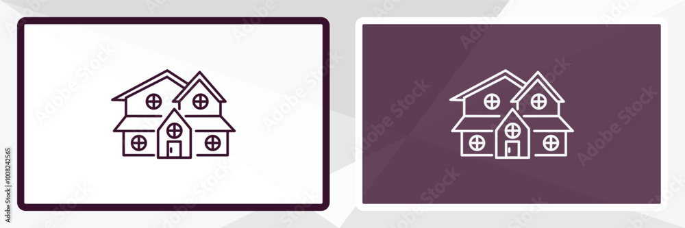 farm house outline icon. Linear vector from farming and gardening concept. Thin line white and black farm house icon isolated on white and dark background farm house outline icon. Linear vector from farming and gardening concept. Thin line white and black farm house icon isolated on white and dark background
