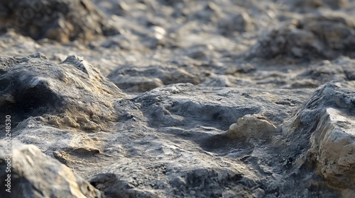 Close-up view of rough, textured rock surface.