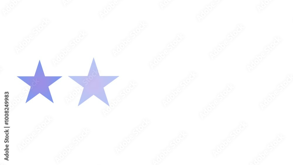 5 Stars rating motion graphic in purple and blue gradient 5 Stars rating motion graphic in purple and blue gradient
