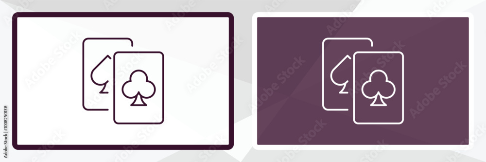 poker outline icon. Linear vector from entertainment concept. Thin line white and black poker icon isolated on white and dark background poker outline icon. Linear vector from entertainment concept. Thin line white and black poker icon isolated on white and dark background