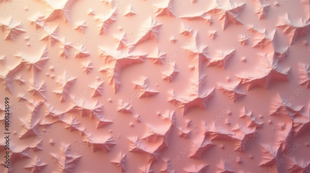 Intricate textured pink wall design, featuring a three-dimensional pattern for creative backgrounds
Intricate textured pink wall design, featuring a three-dimensional pattern for creative backgrounds