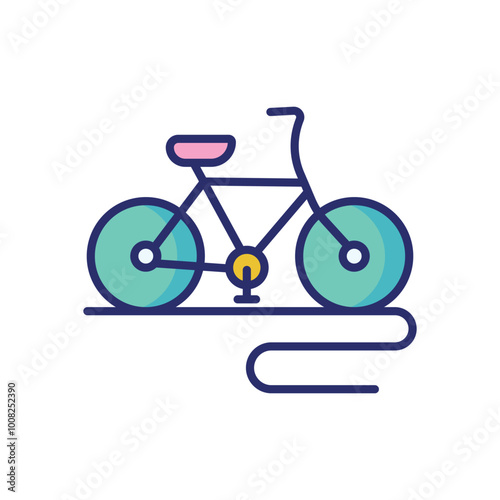 Bicycle icon vector stock illustration