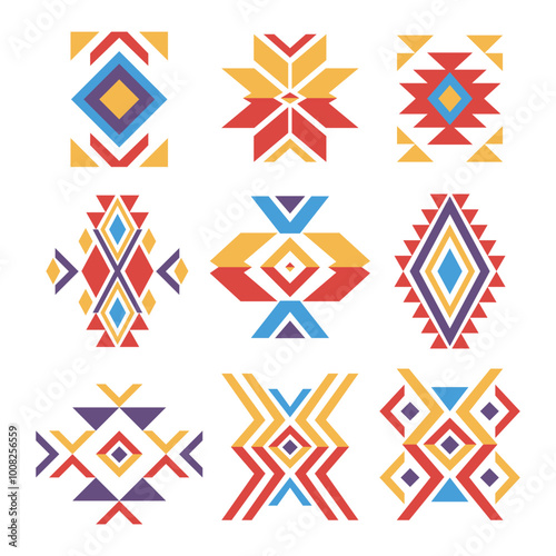 Tribal Geometric Pattern Vector Illustration