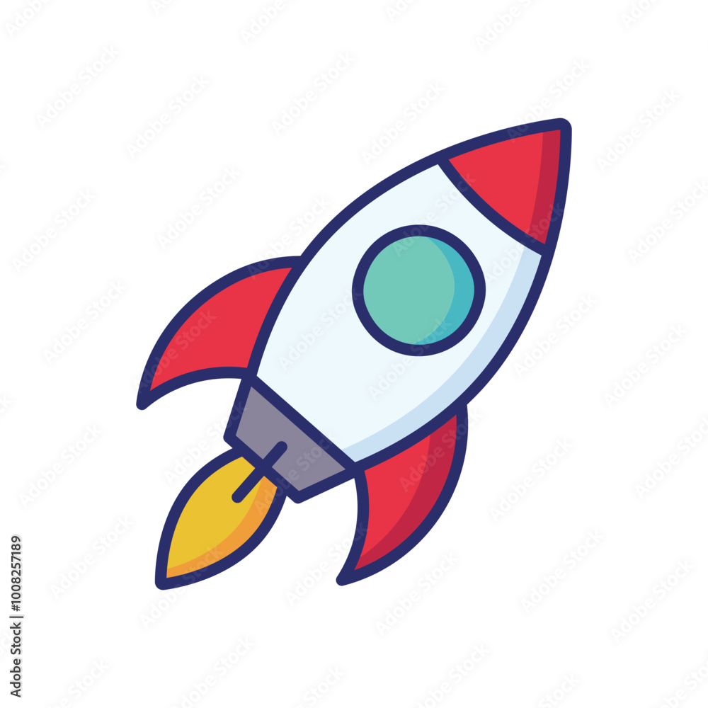 Rocket icon vector stock illustration Rocket icon vector stock illustration