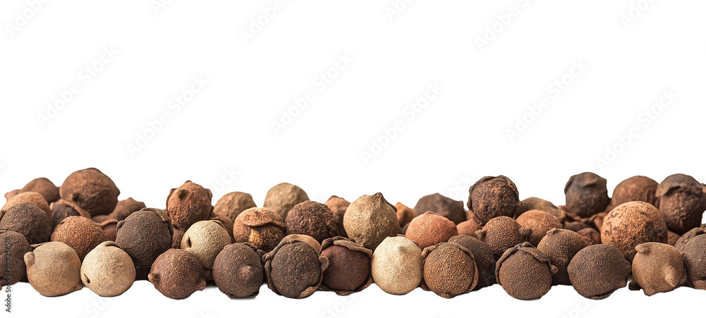 Seamless Horizontal Spice boarder isolated on transparent background Seamless Horizontal Spice boarder isolated on transparent background