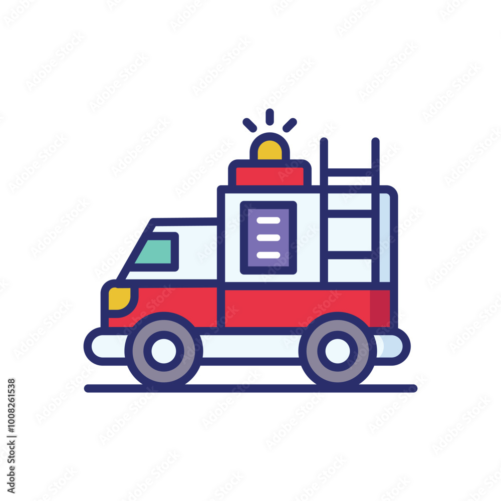Fire Truck icon vector stock illustration Fire Truck icon vector stock illustration