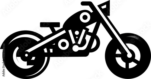 Logo of a motorcycle for a dealer, garage, manufacturer or illustration image.
