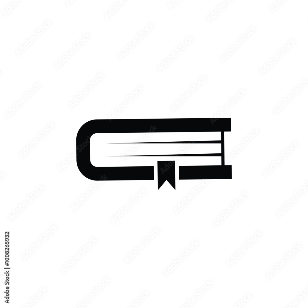 Book icon logo design template isolated illustration Book icon logo design template isolated illustration