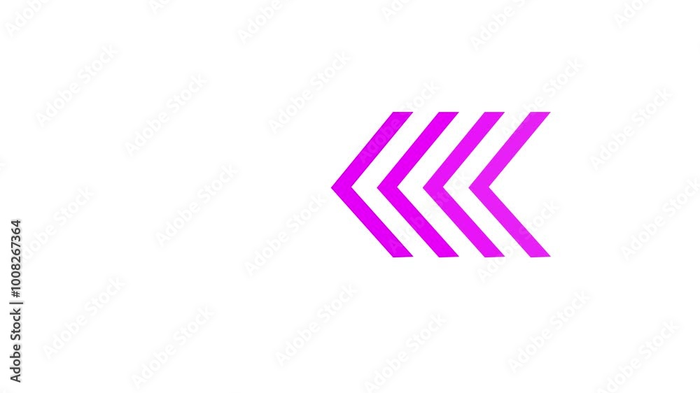 Animated looping swipe left purple arrow pointing to the right isolated on a white background. Motion arrow and high resolution video Animated looping swipe left purple arrow pointing to the right isolated on a white background. Motion arrow and high resolution video