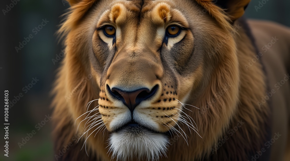 portrait of a lion portrait of a lion
