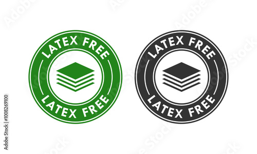 Latex free design logo template illustration