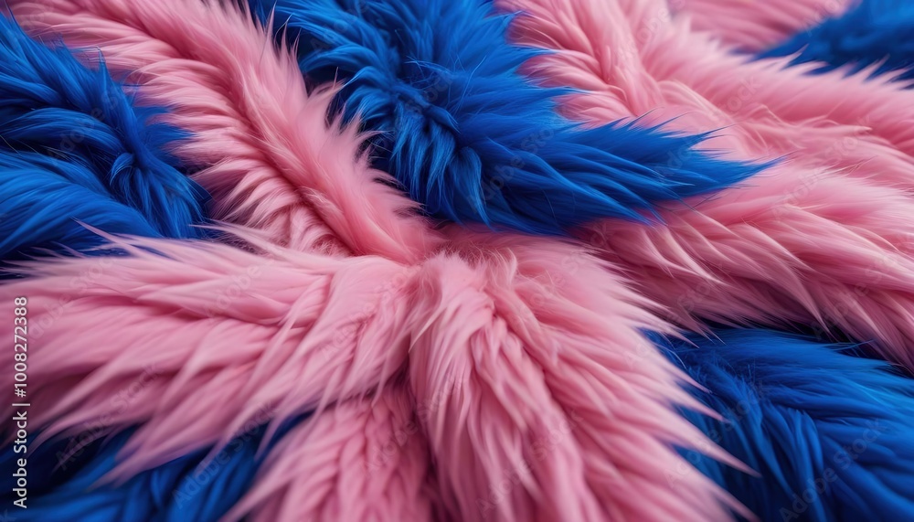 A close-up of colorful fur, showcasing a rich blend of hues and textures. The vibrant strands create an eye-catching, luxurious appearance, perfect for highlighting unique fashion details A close-up of colorful fur, showcasing a rich blend of hues and textures. The vibrant strands create an eye-catching, luxurious appearance, perfect for highlighting unique fashion details