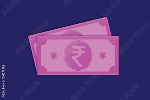Indian Rupee Note Icon Clipart