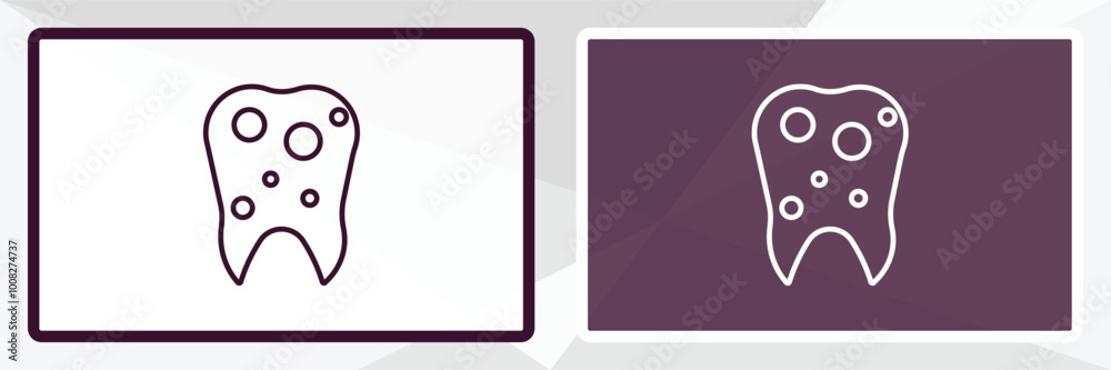 bicuspid outline icon. Linear vector from dentist concept. Thin line white and black bicuspid icon isolated on white and dark background bicuspid outline icon. Linear vector from dentist concept. Thin line white and black bicuspid icon isolated on white and dark background