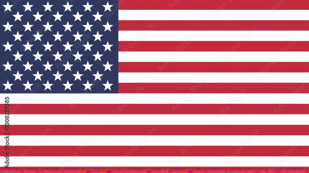 Historical American Flag on a Pole Historical American Flag on a Pole