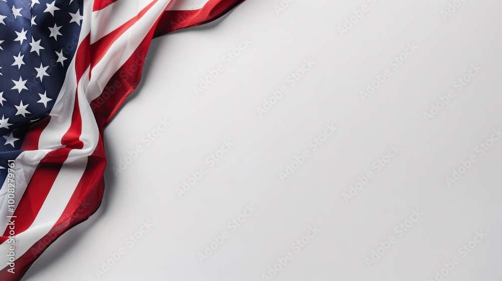 Patriotic American Flag in the Sunlight Patriotic American Flag in the Sunlight