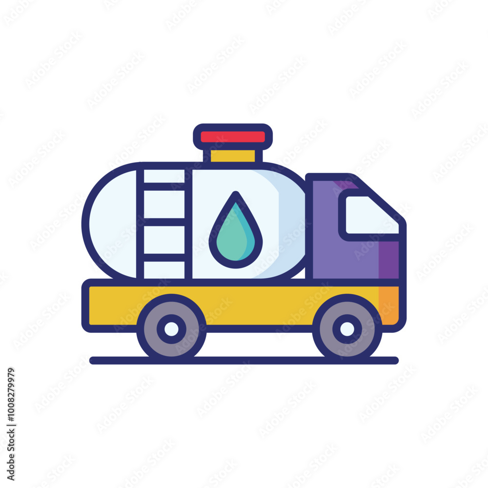 Tanker icon vector stock illustration Tanker icon vector stock illustration