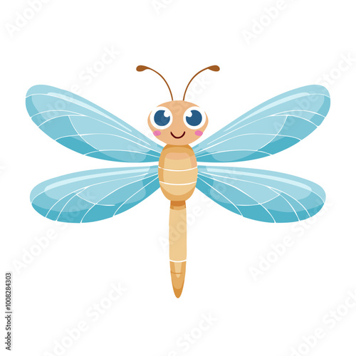 Dragonfly Insect Bug Animal Animation Kawaii Character Pest
