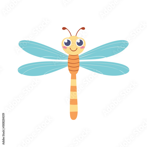 Dragonfly Insect Bug Animal Animation Kawaii Character Pest
