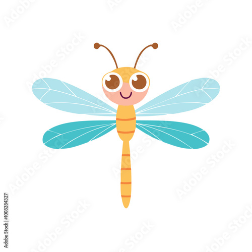 Dragonfly Insect Bug Animal Animation Kawaii Character Pest
