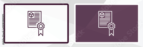 charter outline icon. Linear vector from delivery concept. Thin line white and black charter icon isolated on white and dark background