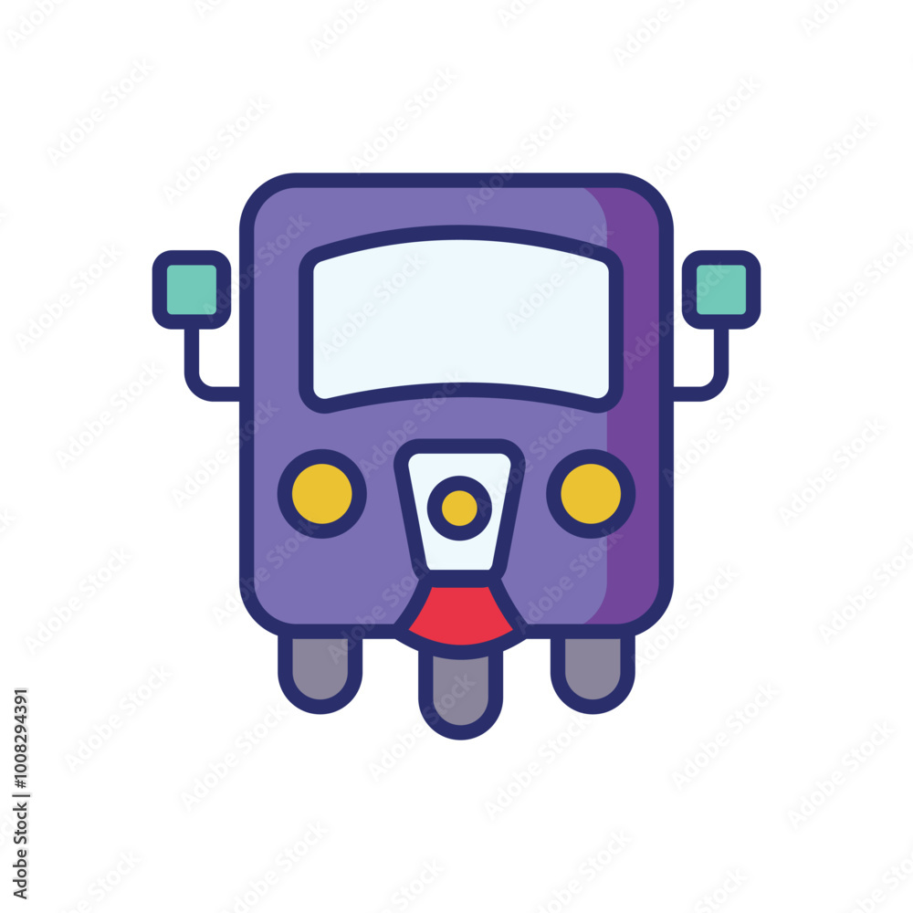 Rickshaw icon vector stock illustration Rickshaw icon vector stock illustration