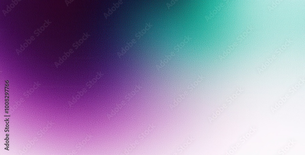 Obraz premium A vibrant gradient of purple, green, and white colors blending smoothly to create an abstract, artistic background.