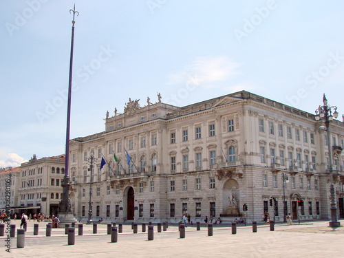 The grandeur and dignity of Italian architecture embodied in the Lloyd Triestino Palace on Piazza del Unita.