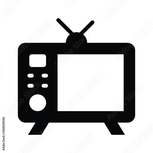 Classic television set, symbolizing entertainment and media consumption