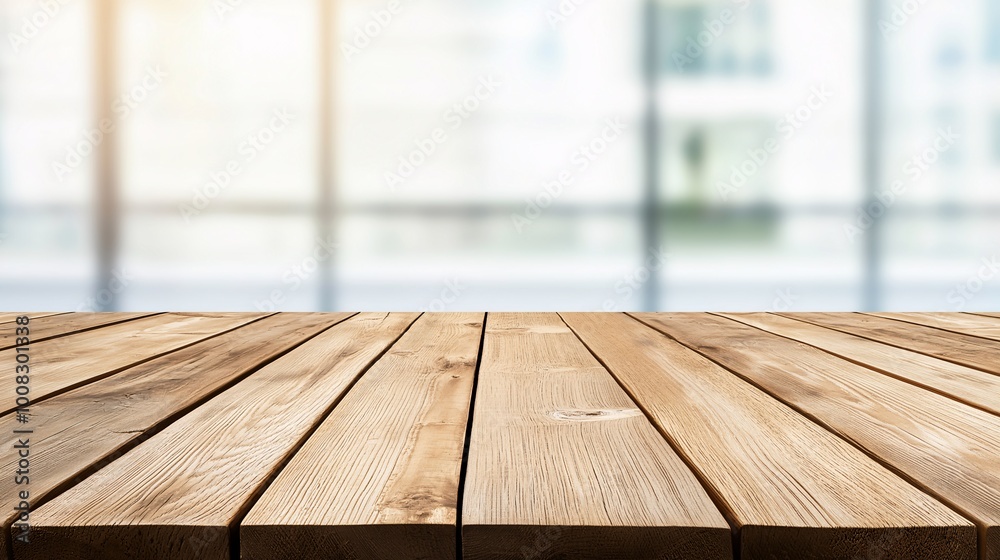 Wooden Table Surface with Soft Focus Background Wooden Table Surface with Soft Focus Background