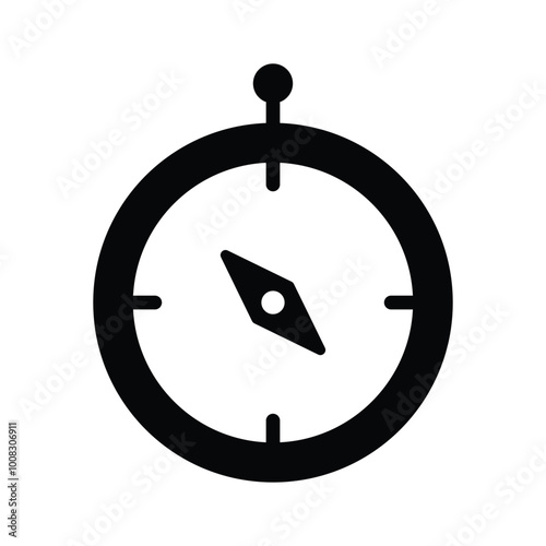 Navigation compass for finding direction outdoors