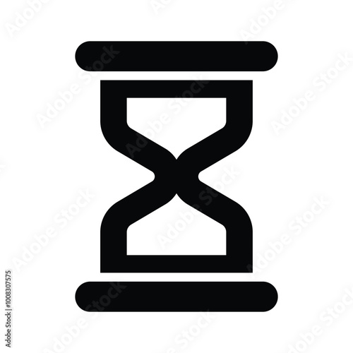 An amazing icon of hourglass in trendy design style